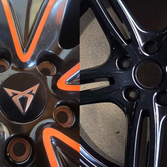 Felgen entlacken, lackieren, pulverbeschichten und CNC-glanzdrehen im direkten Vergleich