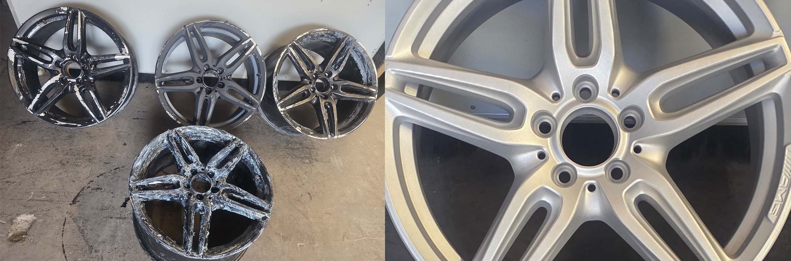 Felgen entlacken als Vorbereitung für Lackierung oder Pulverbeschichtung in Braunschweig